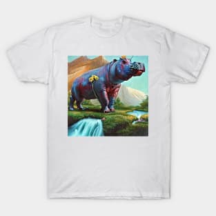 funny hippo T-Shirt